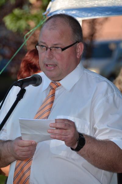 Dr. Madzin Tibor polgármester beszéde (Fotó: T. L.)