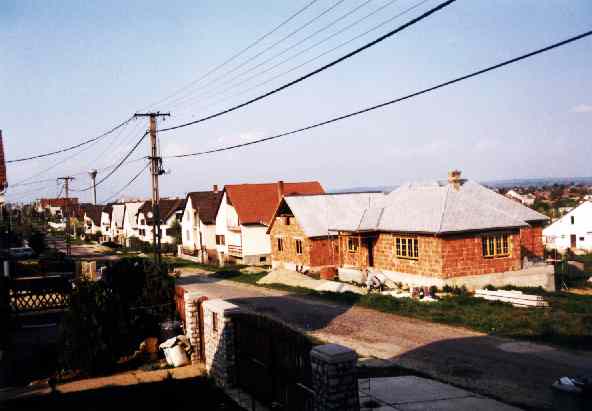 A kiépülő Kölcsey utca 1998-ban